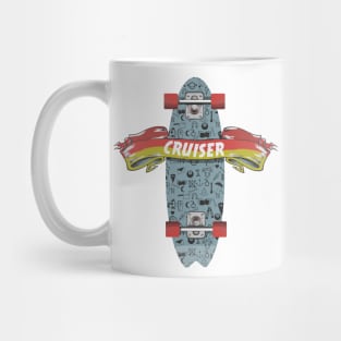 Cruiser Skateboard Mug